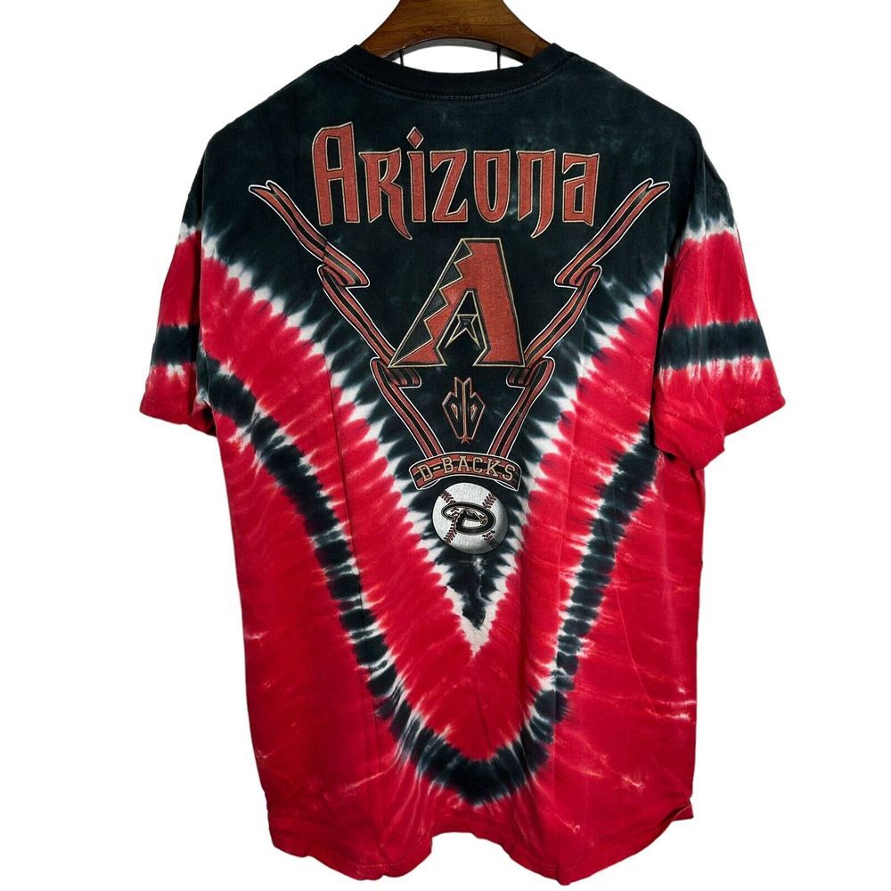 Arizona Diamondbacks Shirt Liquid Blue Red Tie Dye MLB Baseball Thrashed 2XL